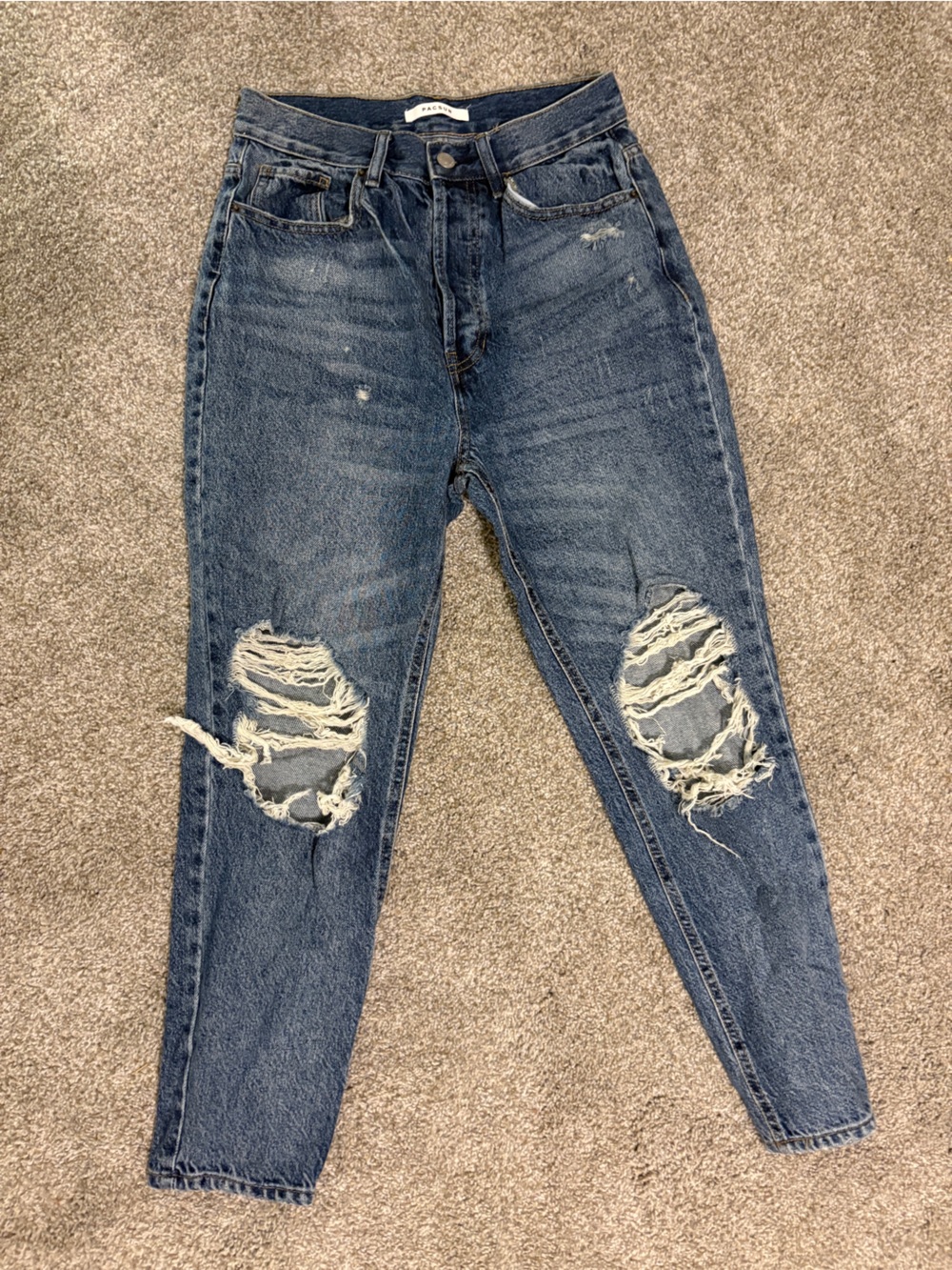 PacSun Distressed Dark Blue Jeans